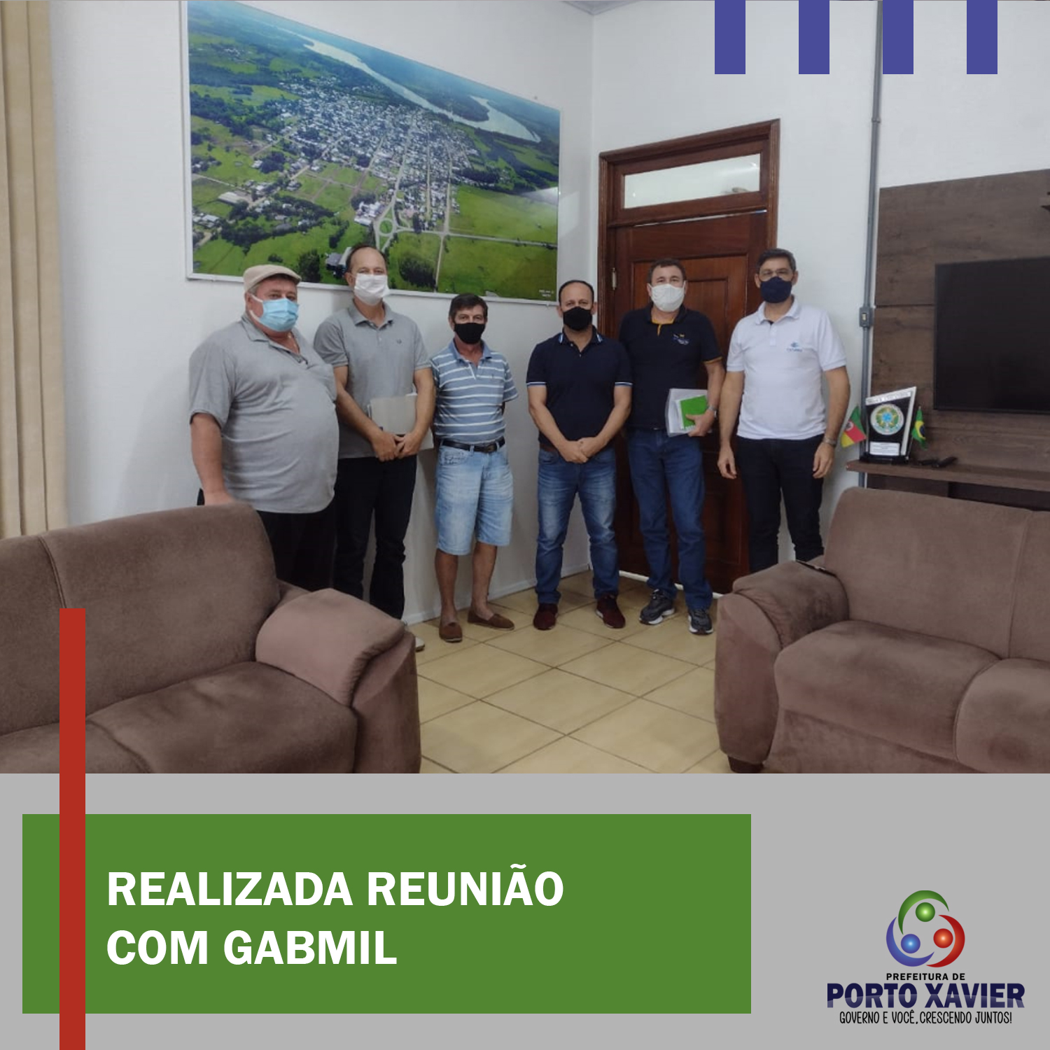 PREFEITO REALIZA REUNIÃO COM GABMIL SOBRE PROJETO DE VIDEOMONITORAMENTO